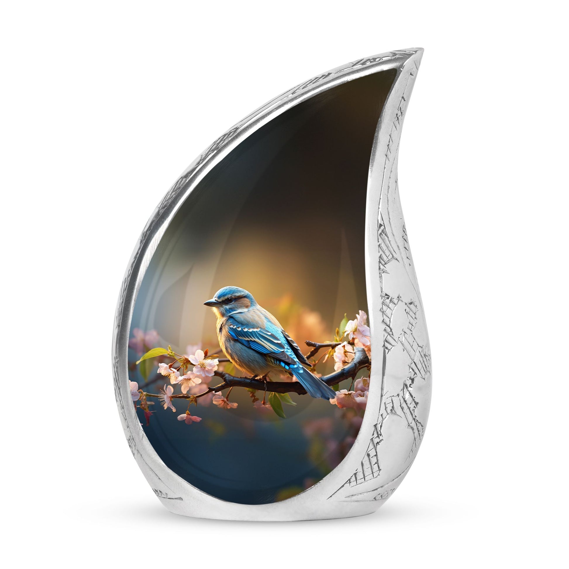 Spring Blossom - Bird Urns Funeral Large Cremation Urns For Ashes