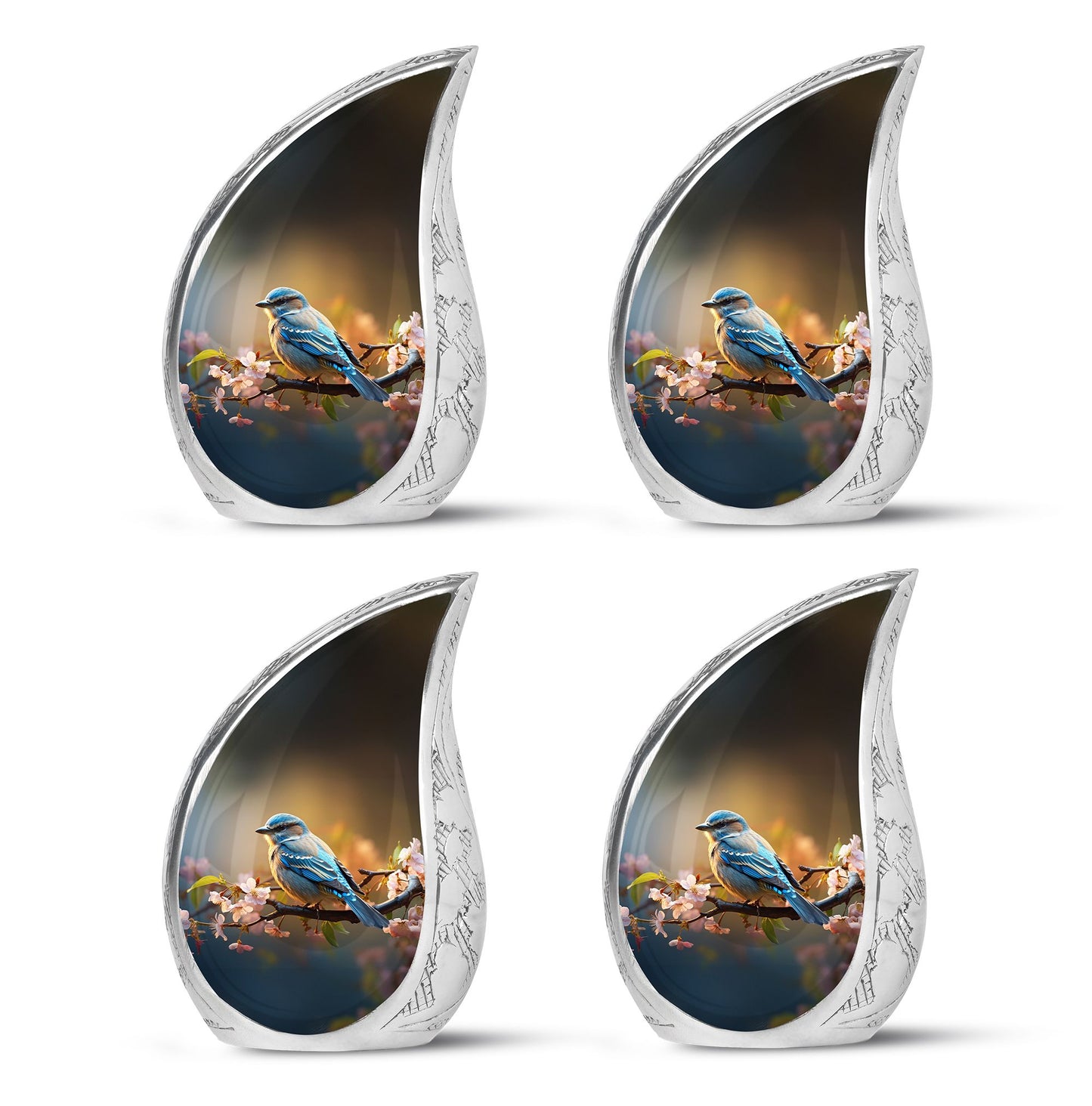 Personalized Bird Cremation Urn for Human Ashes - 10-inch, 200 cu in - Yatskia