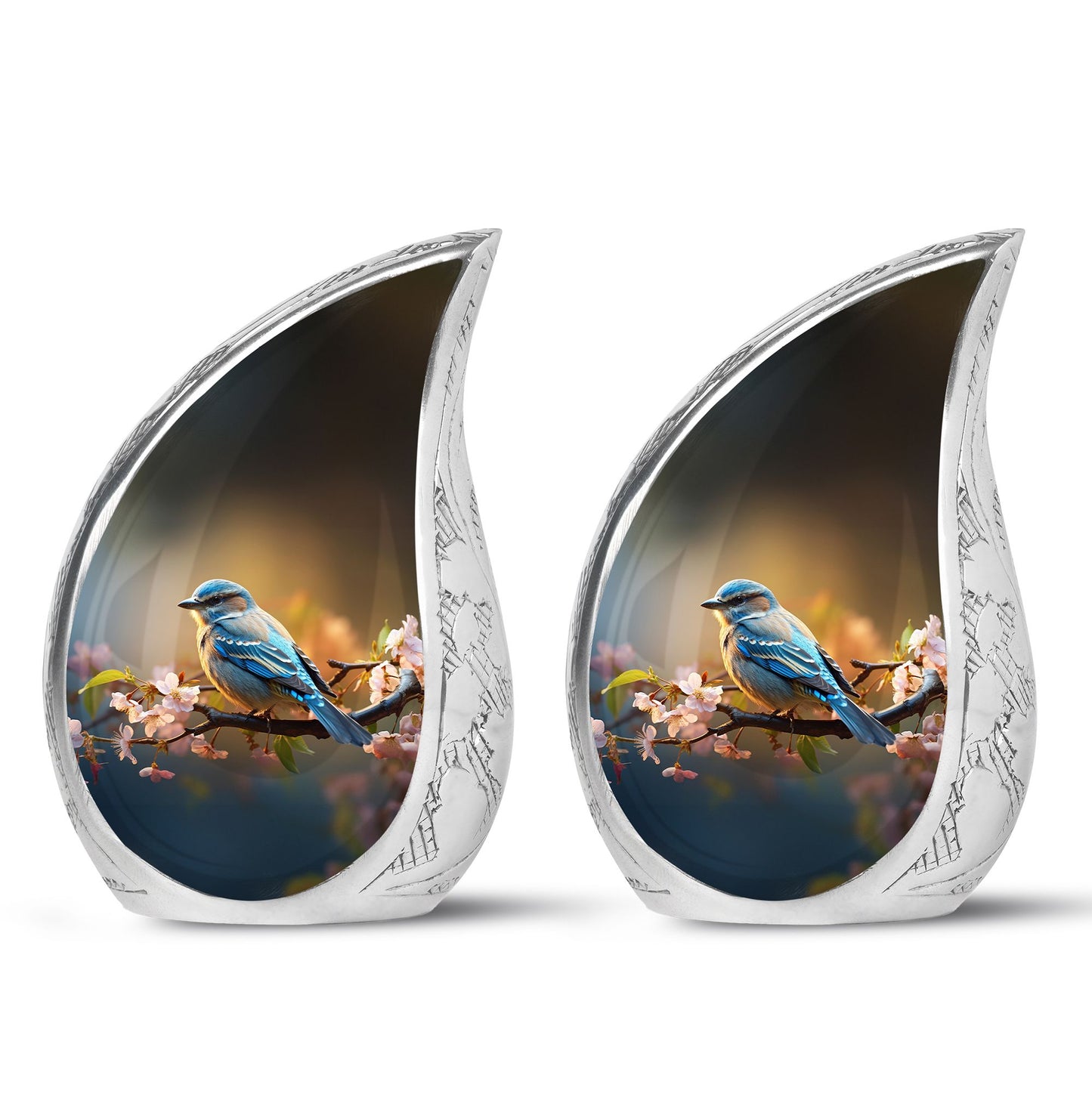 Personalized Bird Cremation Urn for Human Ashes - 10-inch, 200 cu in - Yatskia