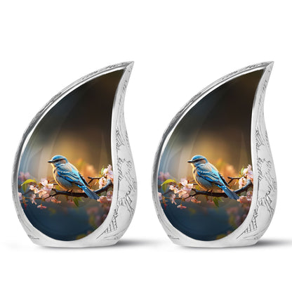 Personalized Bird Cremation Urn for Human Ashes - 10-inch, 200 cu in - Yatskia