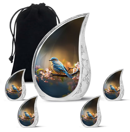 Personalized Bird Cremation Urn for Human Ashes - 10-inch, 200 cu in - Yatskia