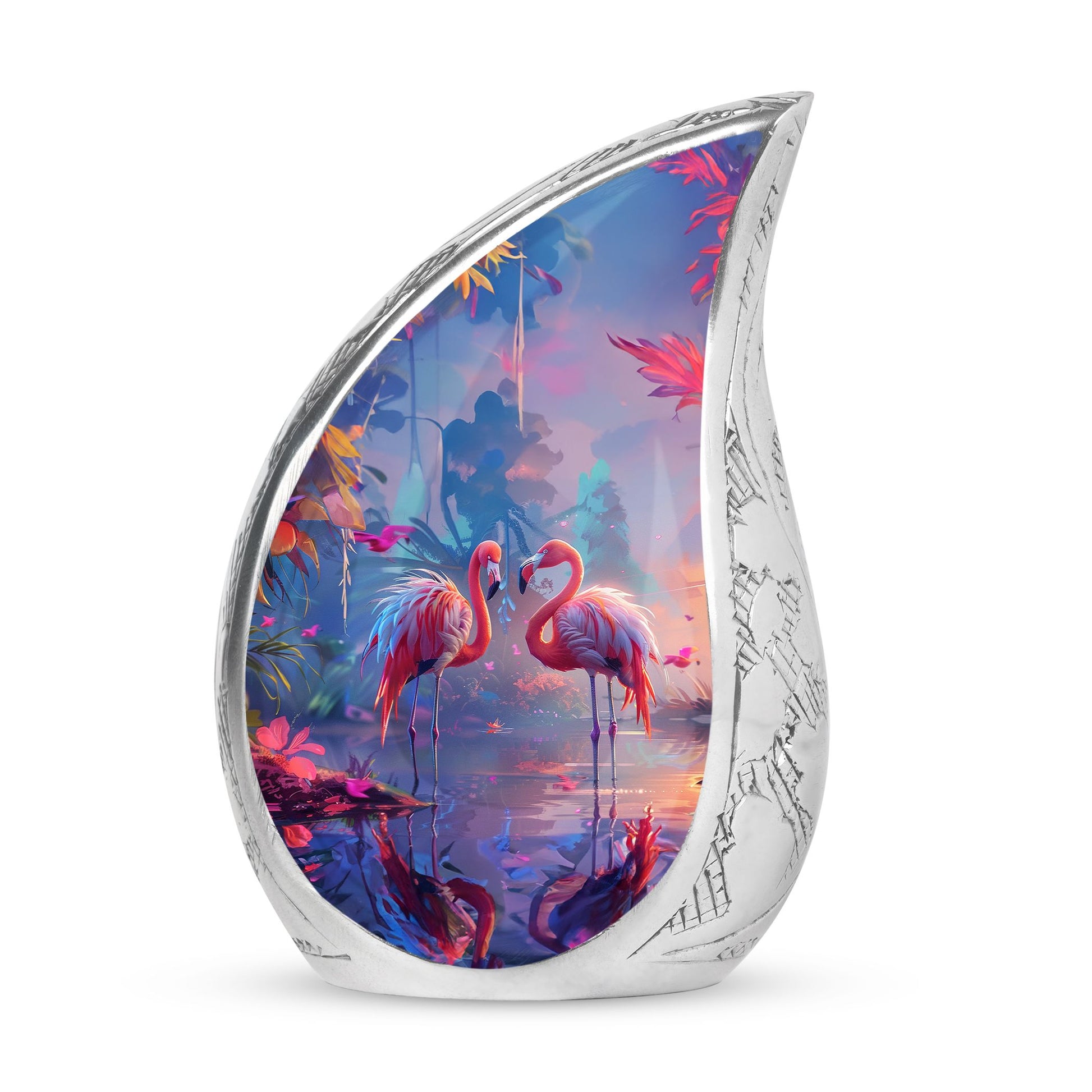 Flamingo Love Cremation Urn for Human Ashes - Cremation Urns For Adult