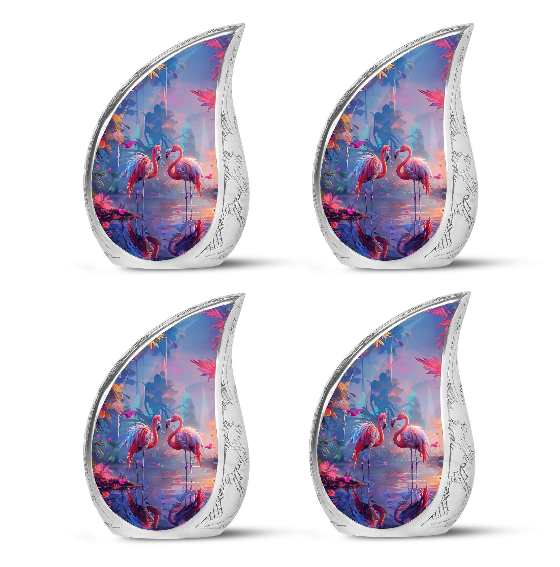 Flamingo Love Cremation Urn for Human Ashes - Cremation Urns For Adult