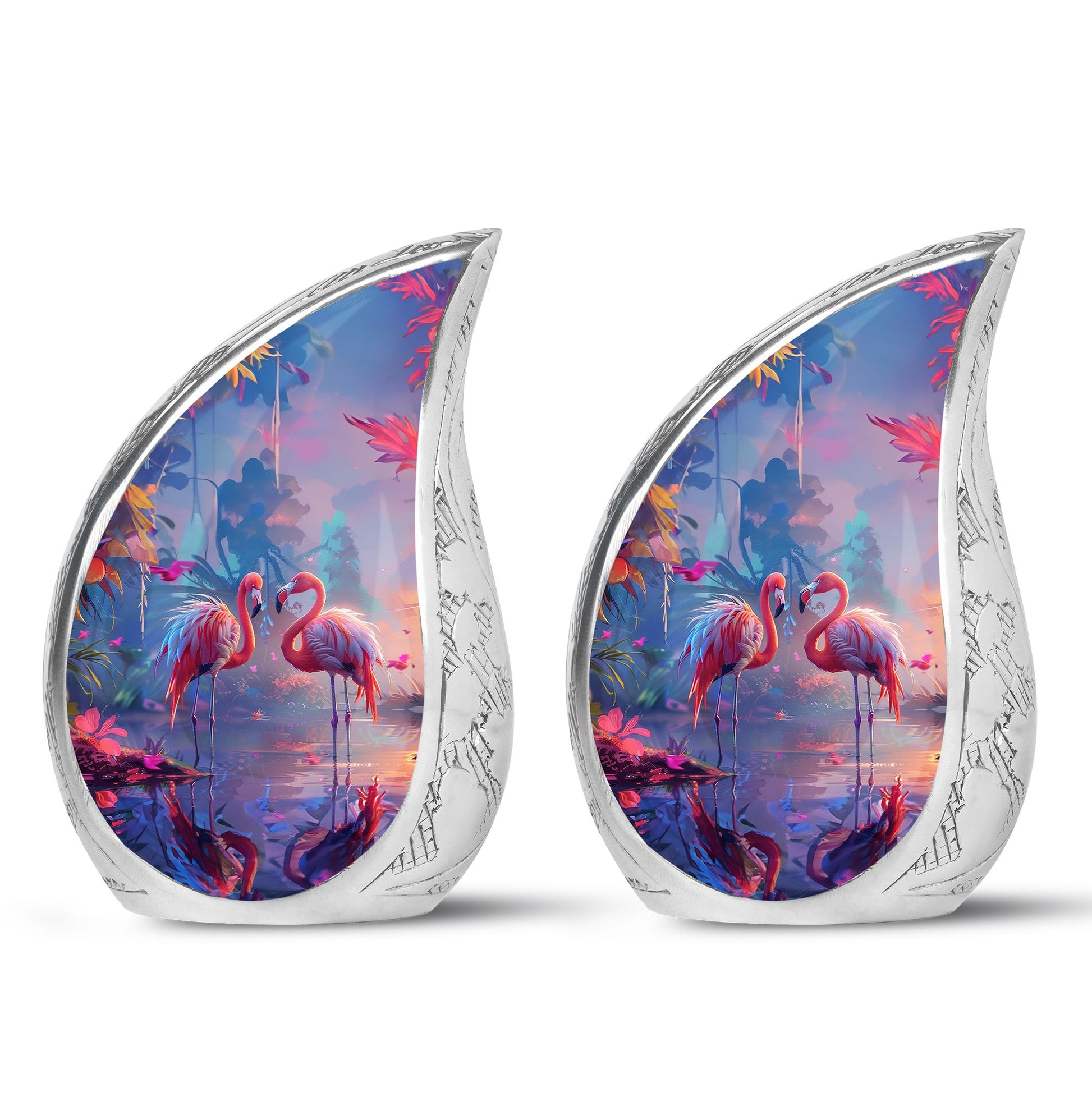 Flamingo Love Cremation Urn for Human Ashes - Cremation Urns For Adult
