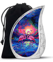 Vibrant Flamingo Fantasy - Bird Urns Funeral Large Cremation Urns