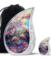 Vibrant Flamingo Pair Cremation Urn for Human Ashes - Funeral Urns For Adult