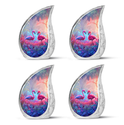 Pink Personalized Bird Cremation Urn for Men & Women - 10-inch, 200 cu in - Yatskia