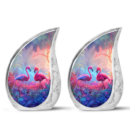 Pink Personalized Bird Cremation Urn for Men & Women - 10-inch, 200 cu in - Yatskia