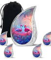 Pink Flamingo Cremation Urn For Human Ashes For Men & Women
