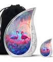 Pink Flamingo Cremation Urn For Human Ashes For Men & Women