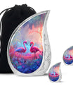 Pink Flamingo Cremation Urn For Human Ashes For Men & Women