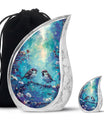 Two Sparrows Cremation Urn for Human Ashes - Cremation Urn For Adults