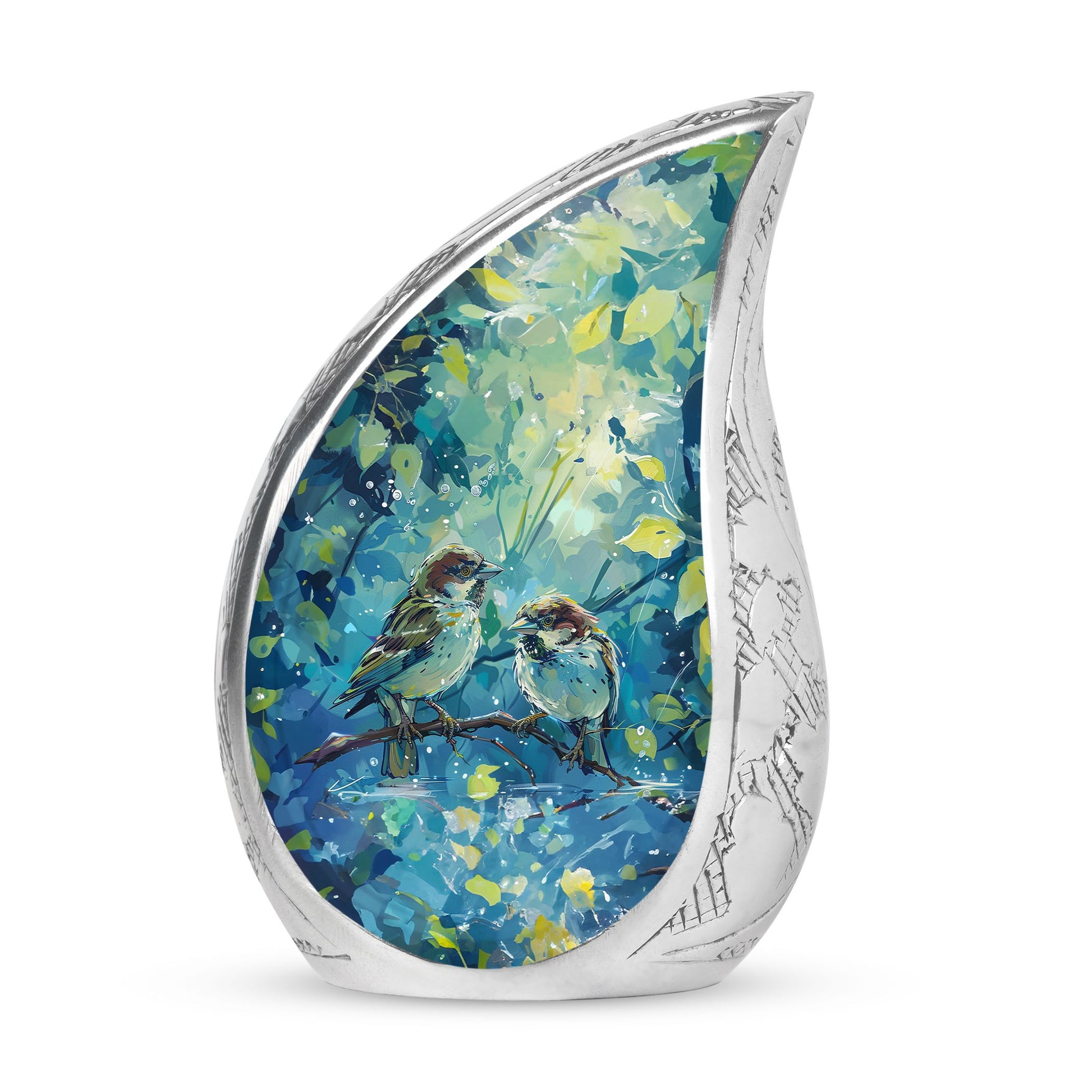 Sparrow Pair Cremation Urn for Human Ashes - Cremation Urns For Adults