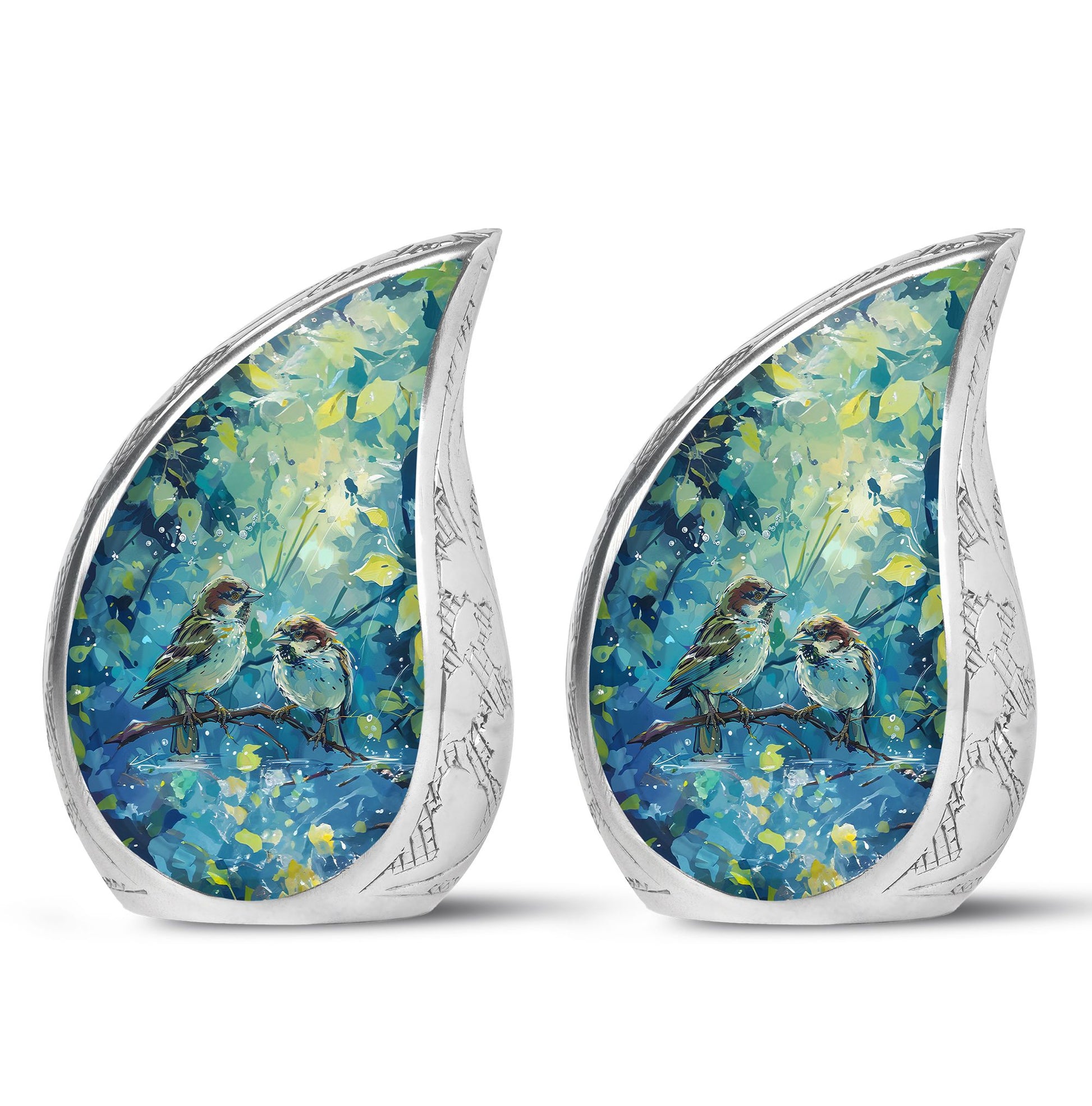 Sparrow Pair Cremation Urn for Human Ashes - Cremation Urns For Adults