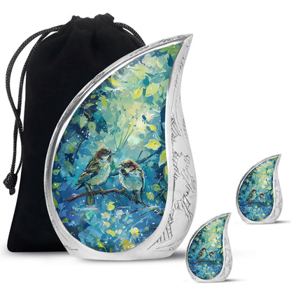 Personalized Bird Cremation Urn for Adults - 10-inch, 200 cu in - Yatskia