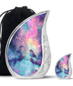 Colorful Birds Cremation Urn for Human Ashes For Mom and Dad