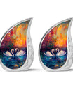 Sunset Swan Cremation Urn for Human Ashes - Urn For Men & Women