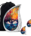 Sunset Swan Cremation Urn for Human Ashes - Urn For Men & Women