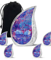 Dual Swan Cremation Urns For Human Ashes - Mini Urn Set For Ashes