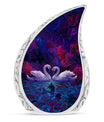 Dual Swan Cremation Urns For Human Ashes - Burial Urns For Adult