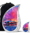 Racing Car Cremation Urns Large & Small Combo -  Urns For Adults