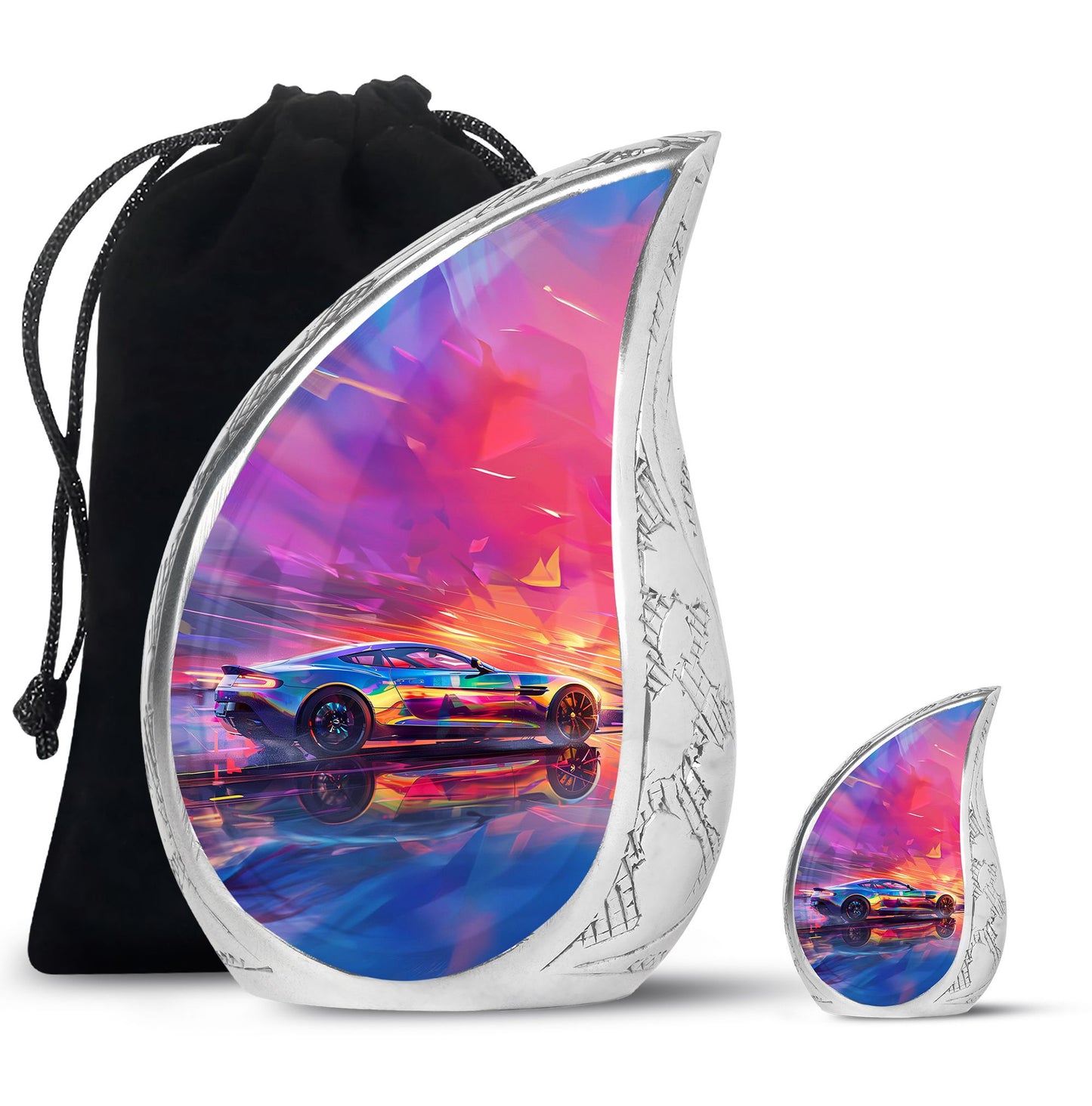 Personalized Car Keepsake Urn for Adults - 10-inch, 200 cu in - Yatskia