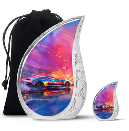 Personalized Car Keepsake Urn for Adults - 10-inch, 200 cu in - Yatskia