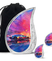 Racing Car Cremation Urns Large & Small Combo -  Urns For Adults