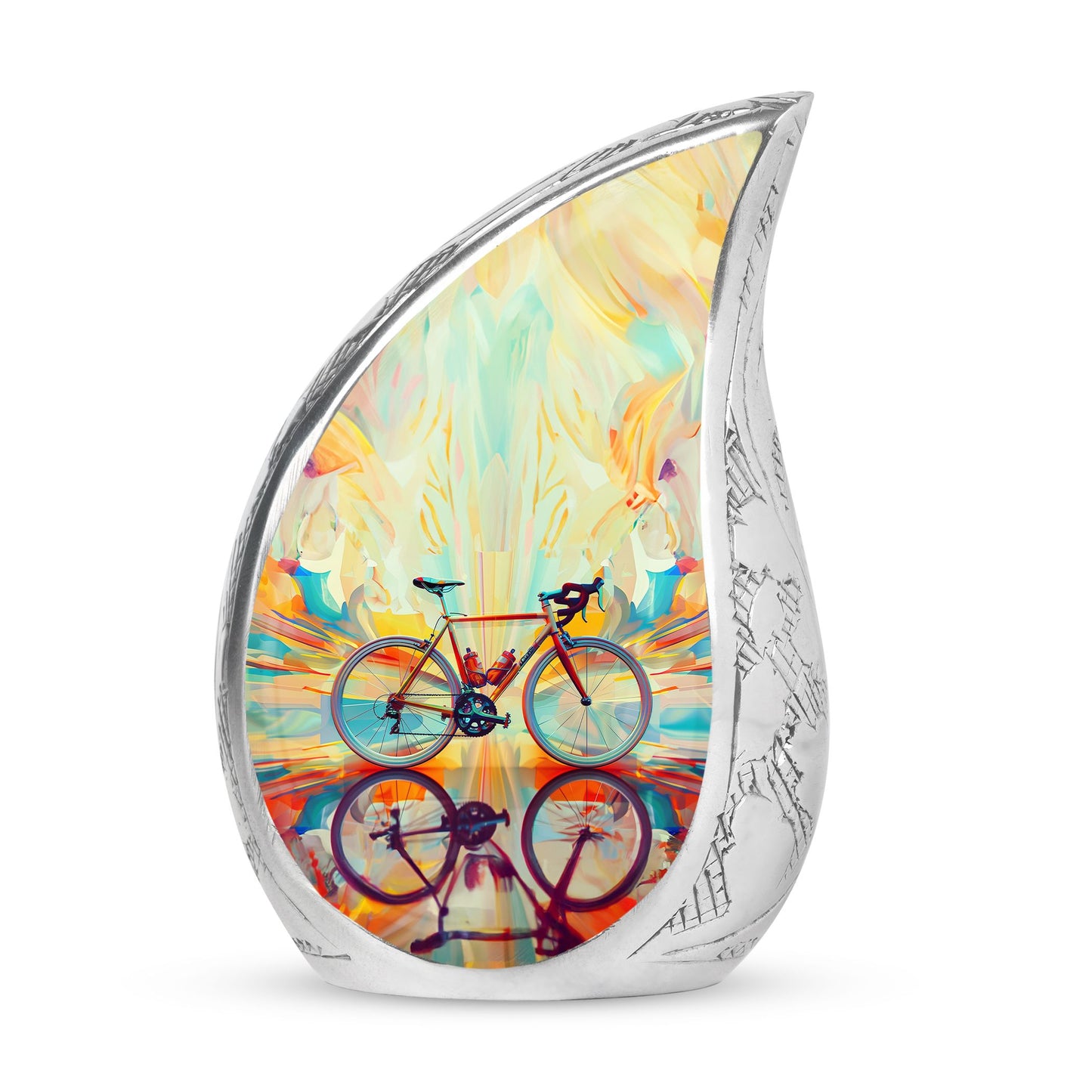 Heartfelt Bicycle Memorial Urn for Cyclists Keepsake Human Ashes Urn
