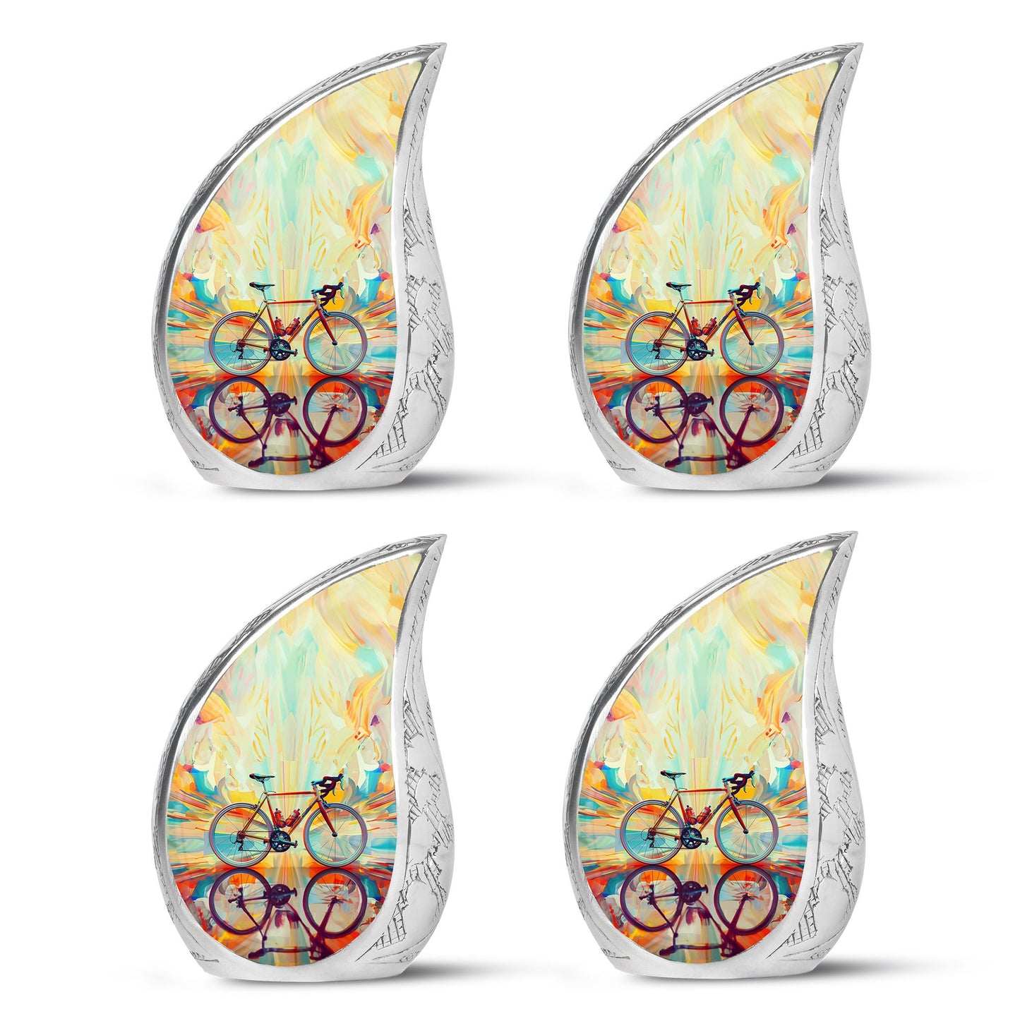 Heartfelt Bicycle Memorial Urn for Cyclists Keepsake Human Ashes Urn