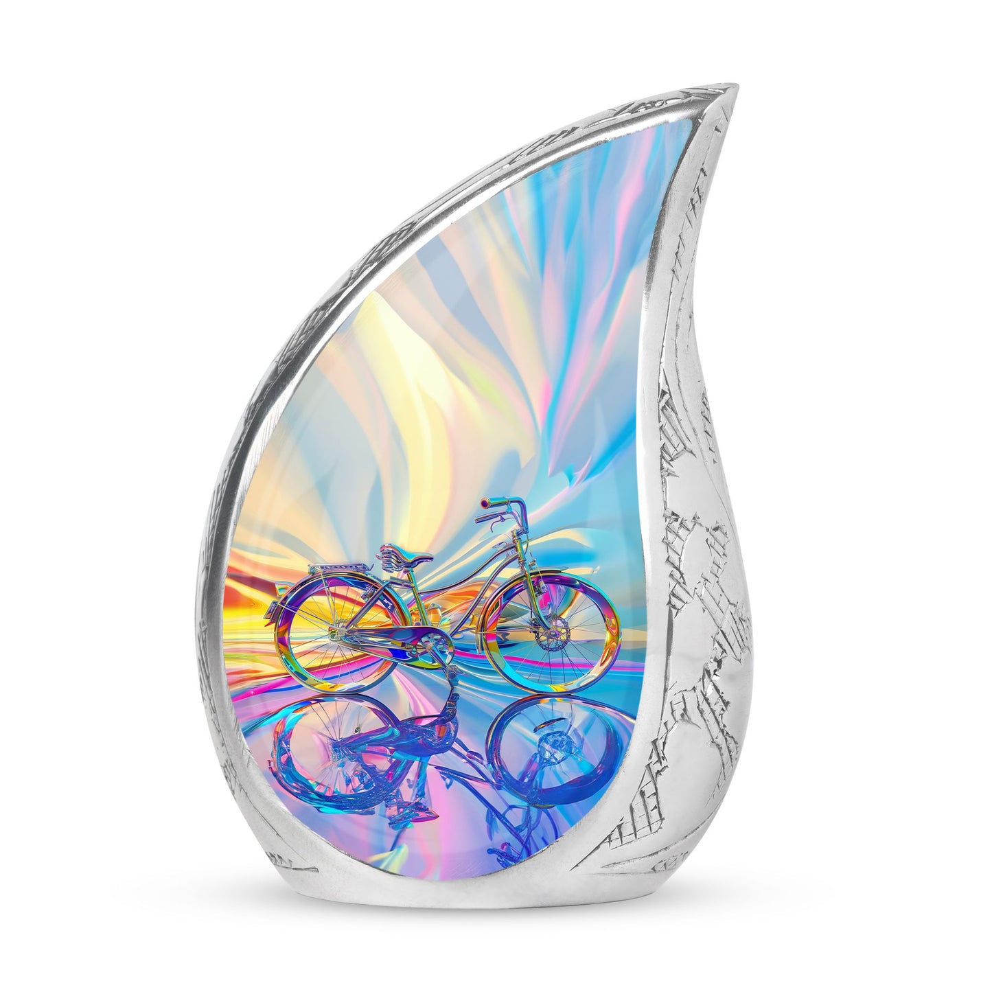 Personalized Bicycle Keepsake Urn for Human Ashes - 10-inch, 200 cu in - Yatskia