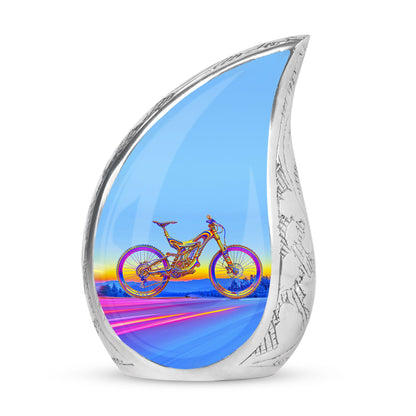 Personalized Bicycle Cremation Urn for Adult - 10-inch, 200 cu in - Yatskia