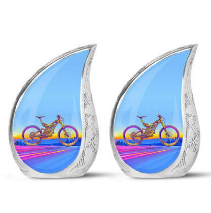 Personalized Bicycle Cremation Urn for Adult - 10-inch, 200 cu in - Yatskia