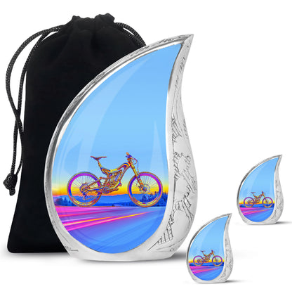 Personalized Bicycle Cremation Urn for Adult - 10-inch, 200 cu in - Yatskia