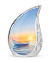 Sunset Boat Urn for Human Ashes - Boat Cremation Urns For Adults