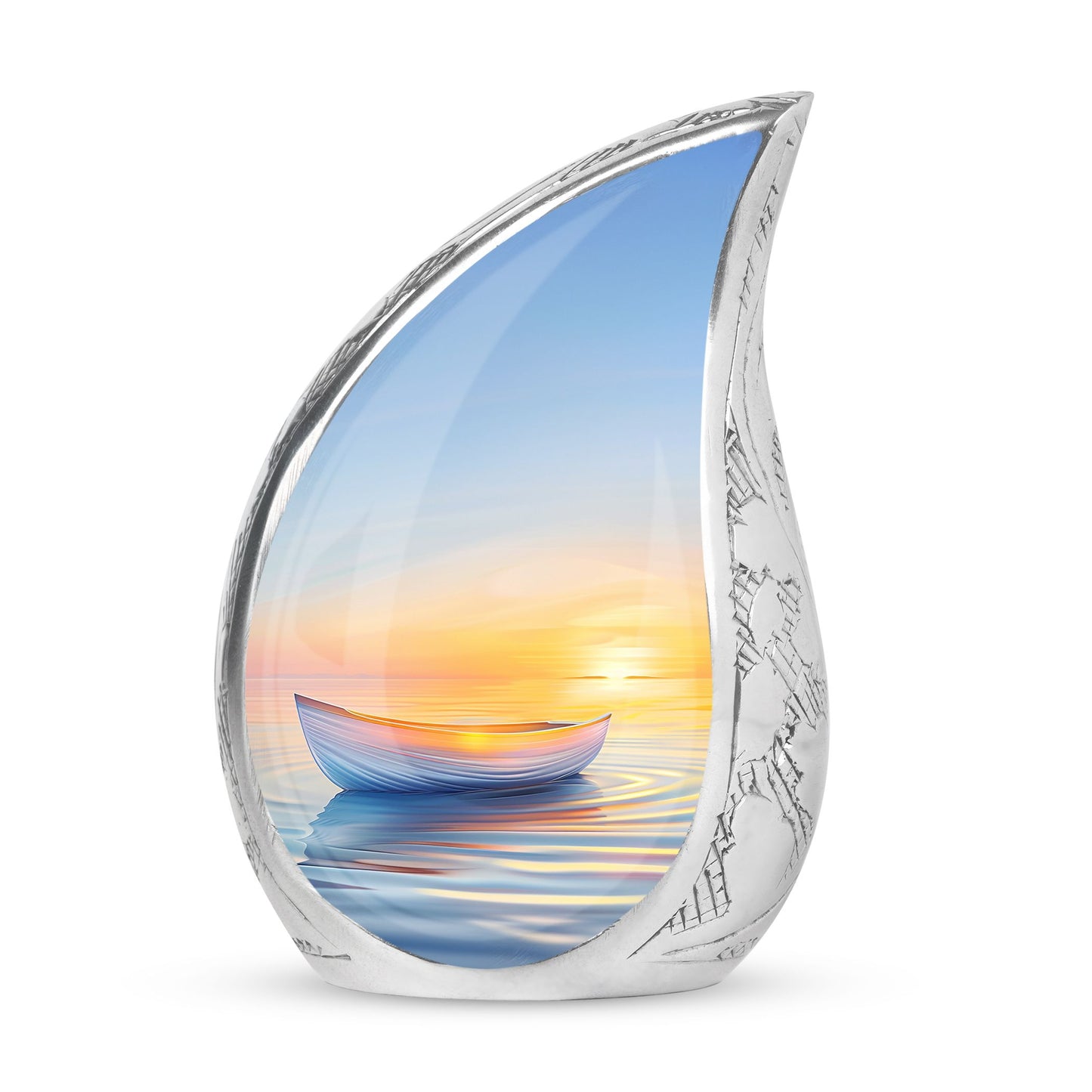 Personalized Sunset Cremation Urn for Adults - 10-inch, 200 cu in - Yatskia