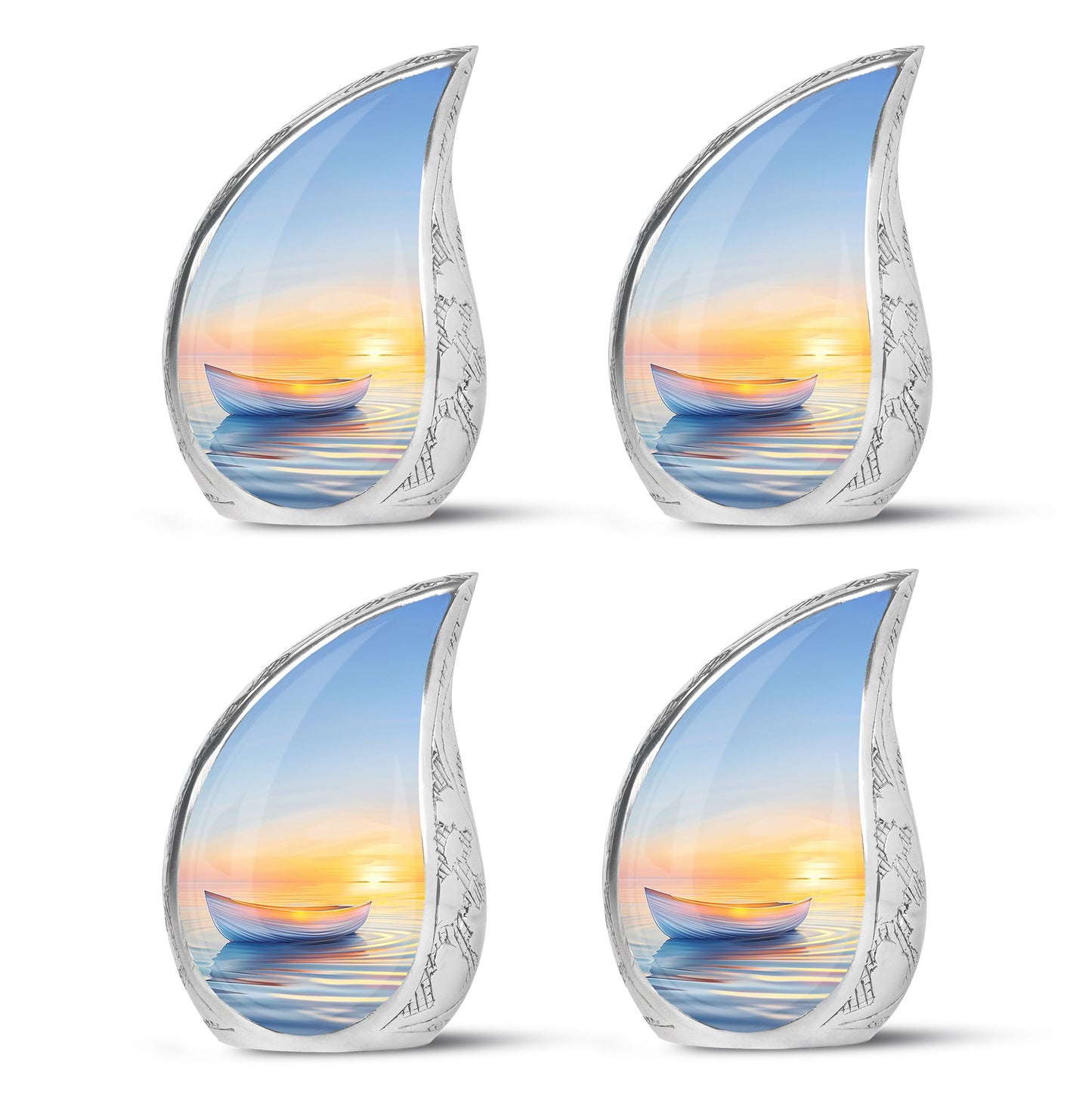 Personalized Sunset Cremation Urn for Adults - 10-inch, 200 cu in - Yatskia