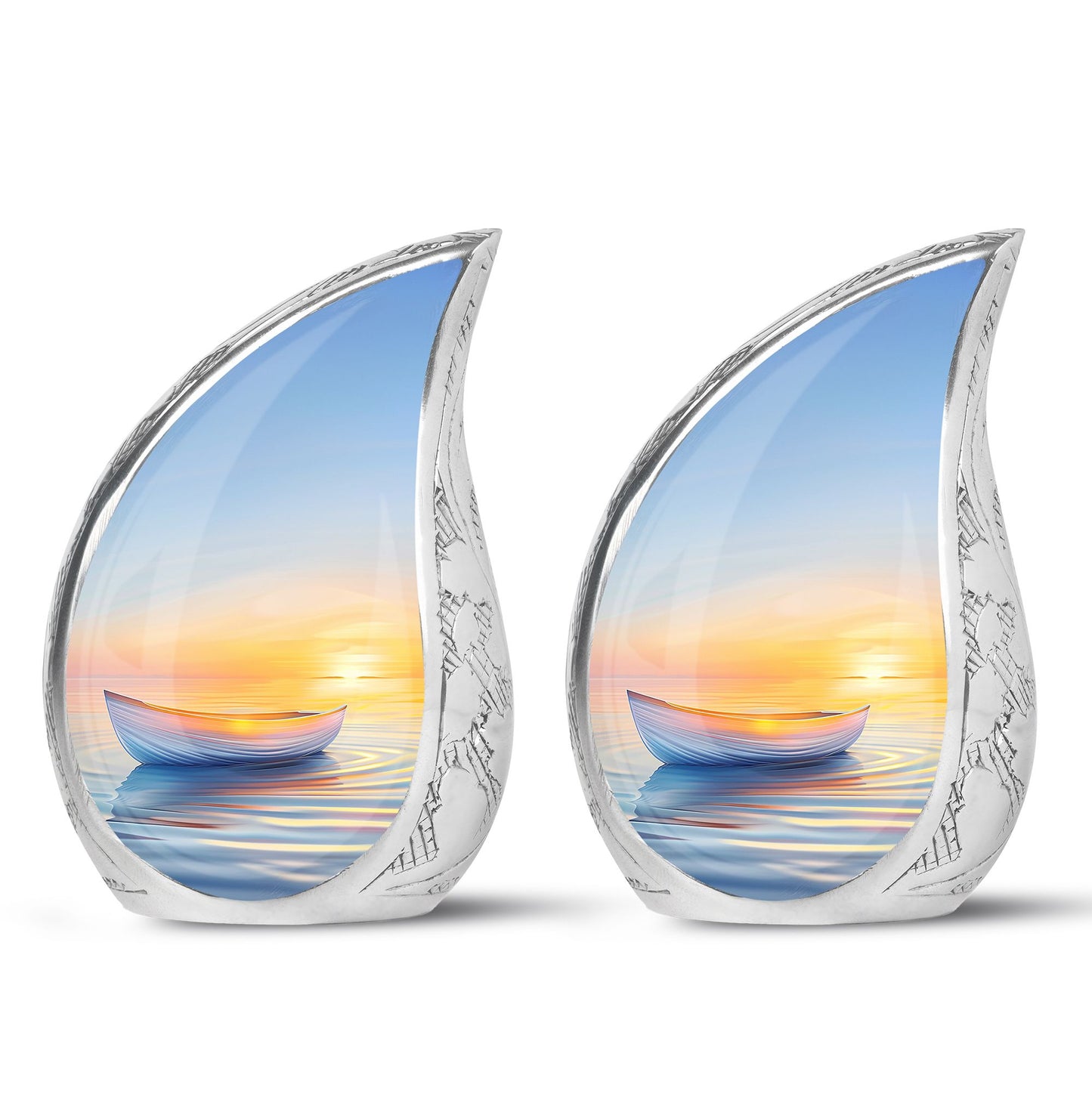Personalized Sunset Cremation Urn for Adults - 10-inch, 200 cu in - Yatskia