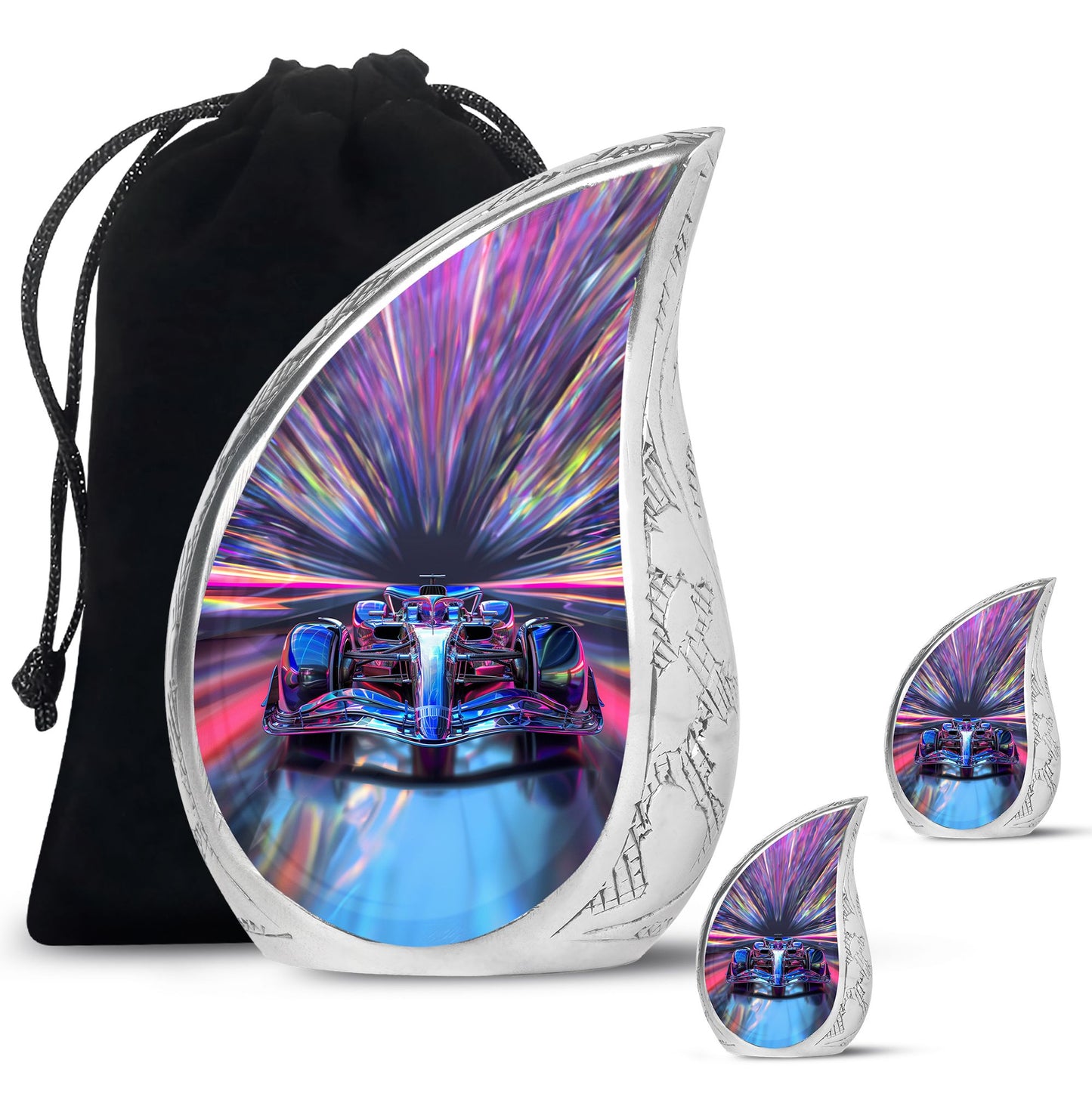 Personalized Car Cremation Urn for Women - 10-inch, 200 cu in - Yatskia