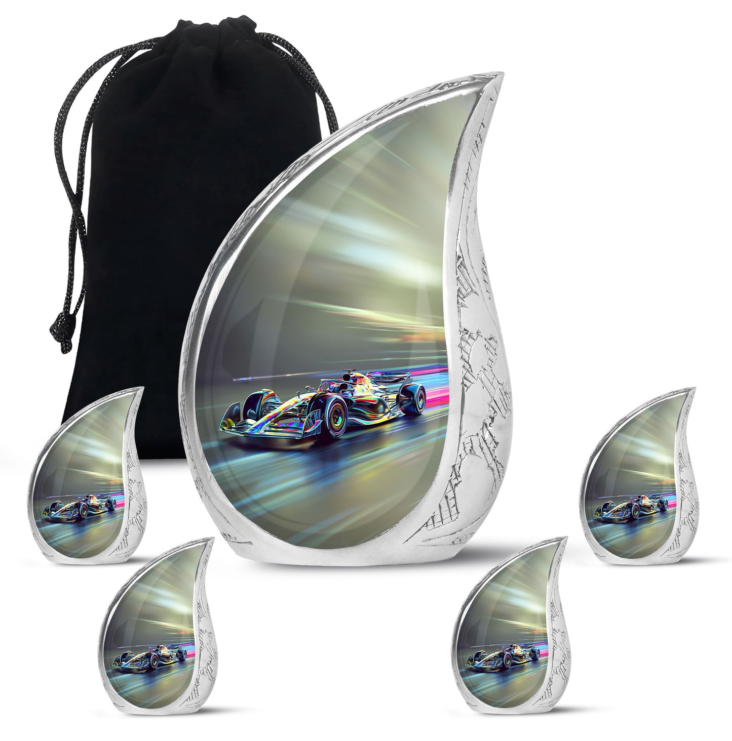 Personalized Car Cremation Urn for Adults - 10-inch, 200 cu in - Yatskia