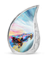 Vibrant Race Car Urn for Human Ashes - Car Funeral Urn For Adult