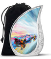 Vibrant Race Car Urn for Human Ashes - Car Funeral Urn For Adult