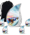 Vibrant Race Car Urn for Human Ashes - Car Funeral Urn For Adult