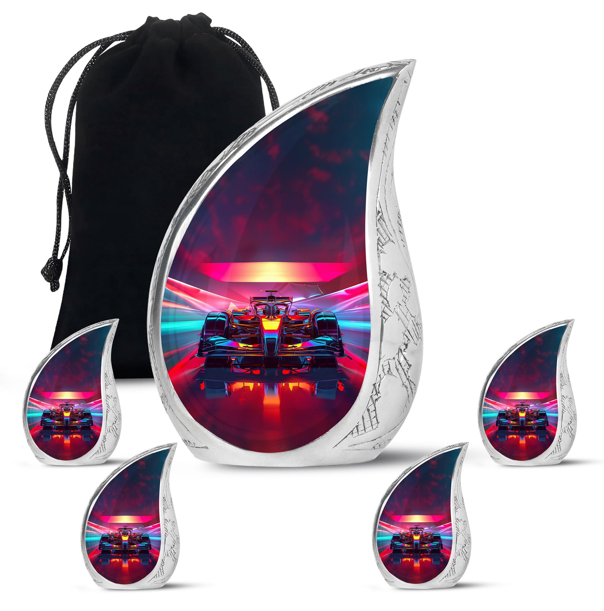 Racing Car Cremation Urn for Ashes – Unique Tribute For Motorsports Fans