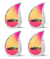 Colorful Race Car Cremation Urn - Decorative Funeral Urns For Dad Ashes