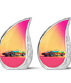 Colorful Race Car Cremation Urn - Decorative Funeral Urns For Dad Ashes