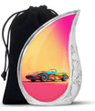 Colorful Race Car Cremation Urn - Decorative Funeral Urns For Dad Ashes