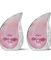 Pink Couple Swan Urn for Ashes – Beautiful Love-Themed Memorial Urn