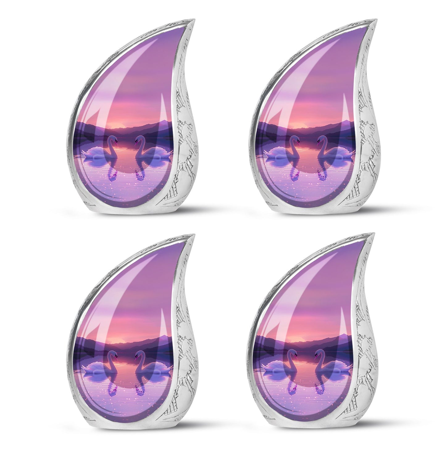 Pink Personalized Bird Cremation Urn for Human Ashes - 10-inch, 200 cu in - Yatskia