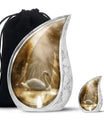 Golden Light Swan Cremation Urn for Human Ashes  - Memorial Urn for Adults
